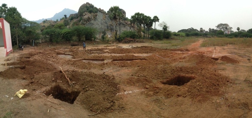 印度低成本社区中心,混凝土螺旋墙展现独特魅力-35