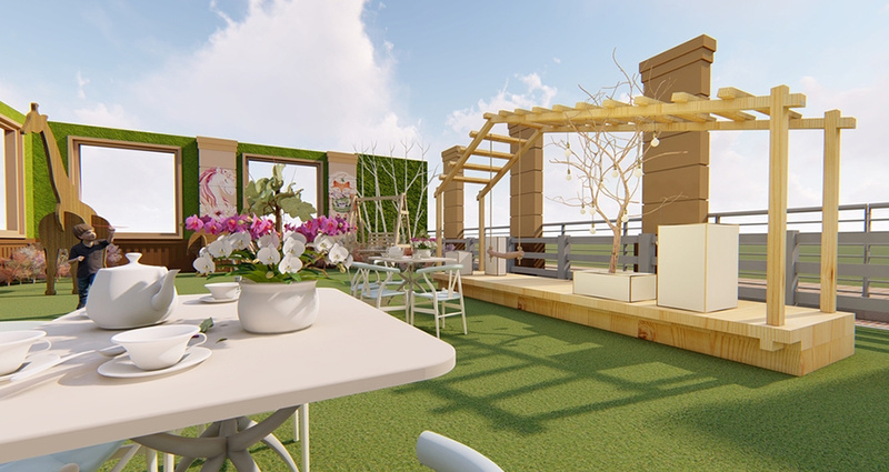 网红打卡拍照点设计案例效果图-1