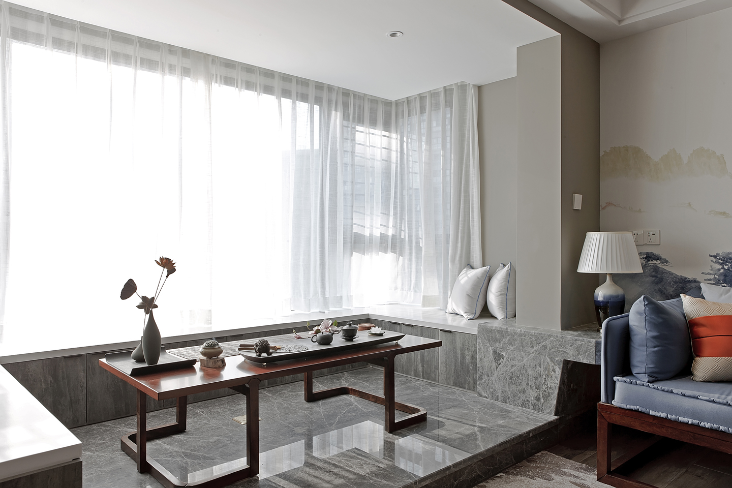 杭州天鸿香榭里 135㎡新中式禅意设计，自然与空间的完美交融-43