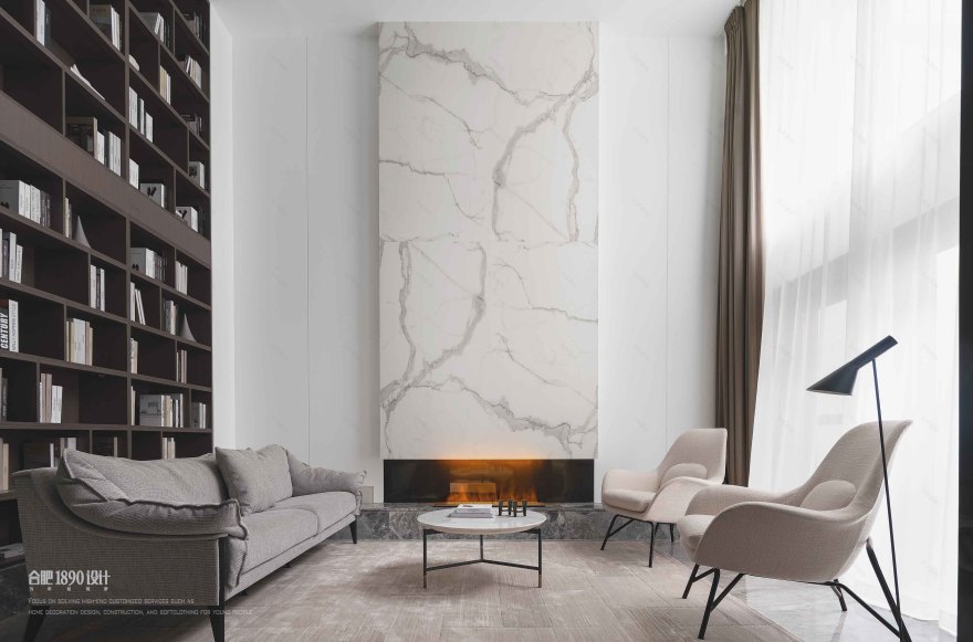 线条与块面 · 合肥西山林语低复设计丨中国合肥丨1890 设计-40