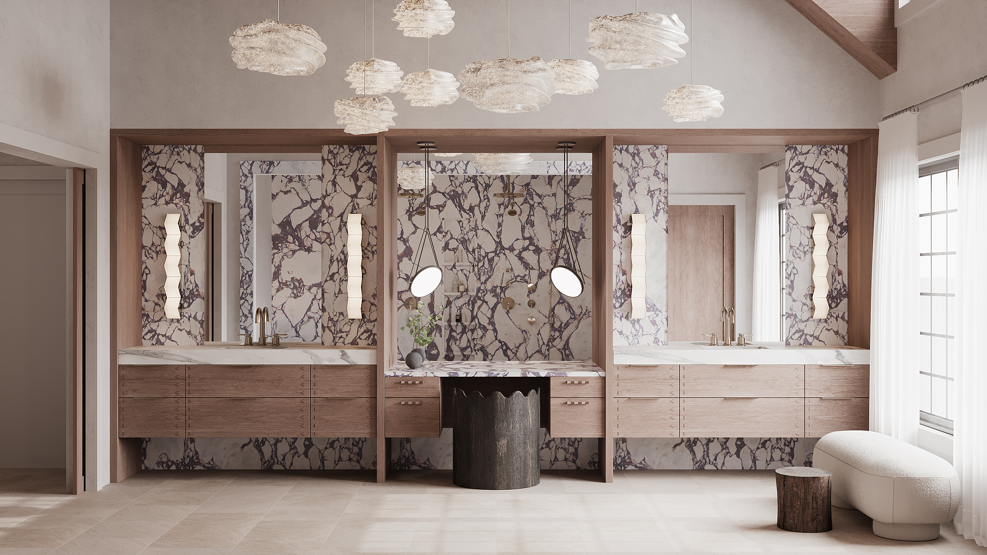 明亮通风的客厅与自然元素丨Plan Architecture-9