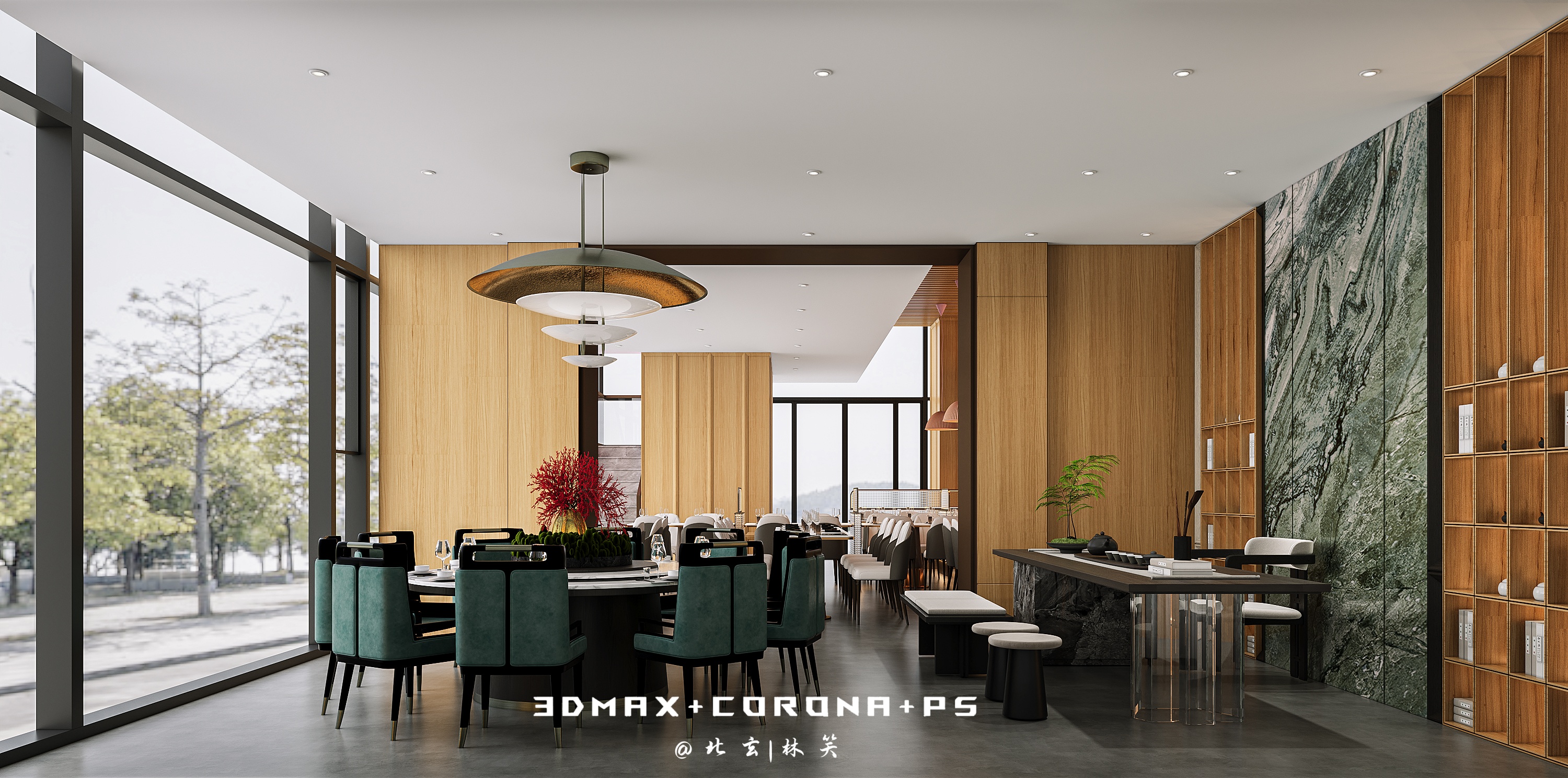 新中式茶餐厅】木质肌理里的烟火与雅致-2