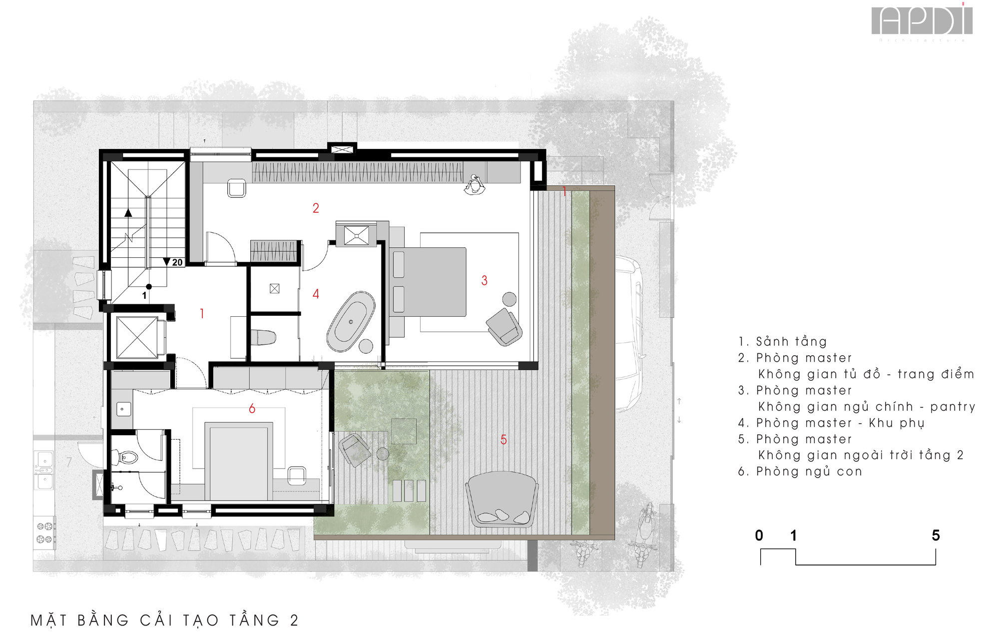 越南河内 BT5 400㎡景观别墅丨APDI-35