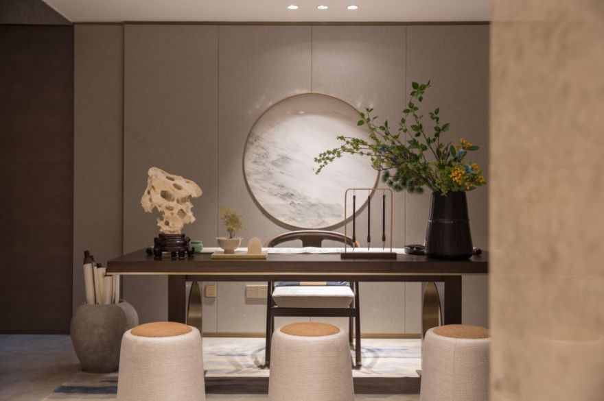 泰禾厦门龙池别墅样板间 | 新中式山水的宜居艺术-41