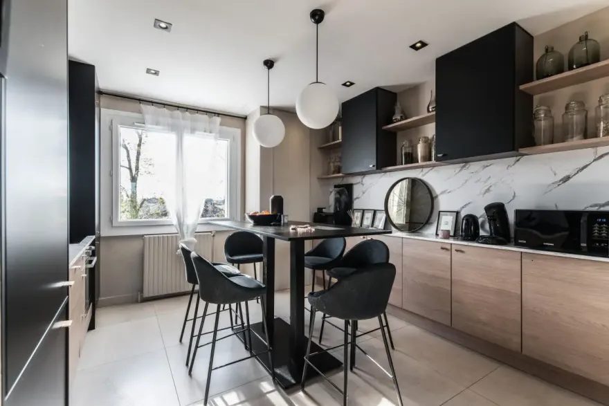 黑白配的优雅 | 设计师 Colombe Marciano 的 100m2 公寓改造-8