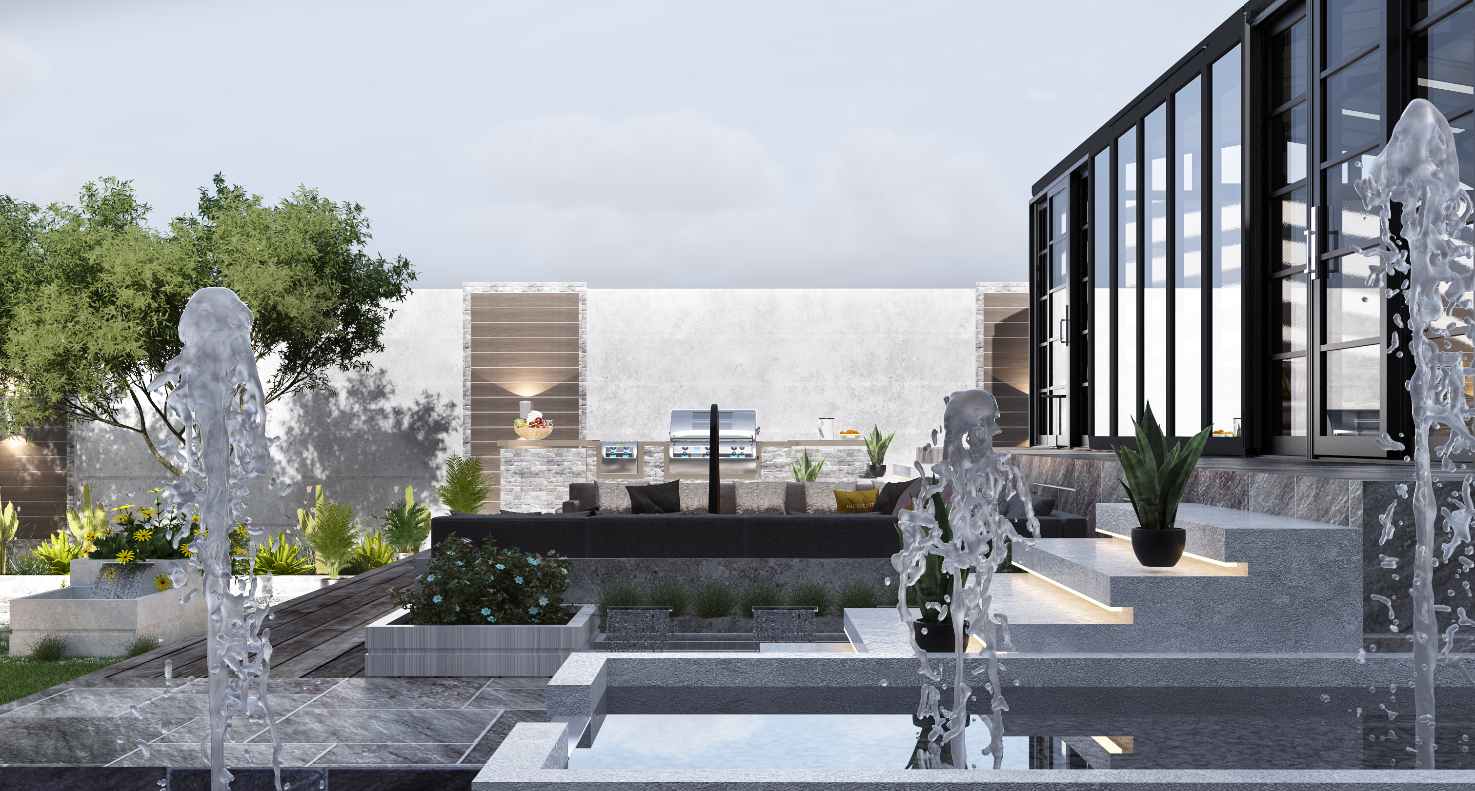 私人别墅景观设计-4