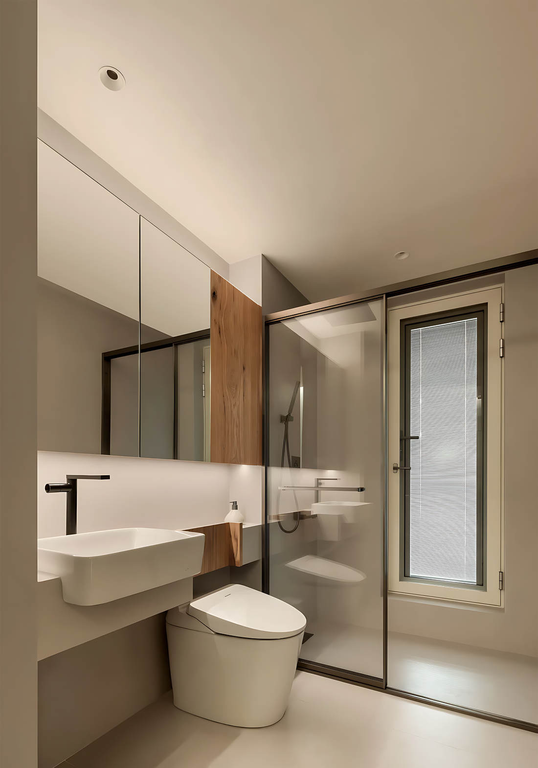 奶油原木风温馨小户型之家设计-32