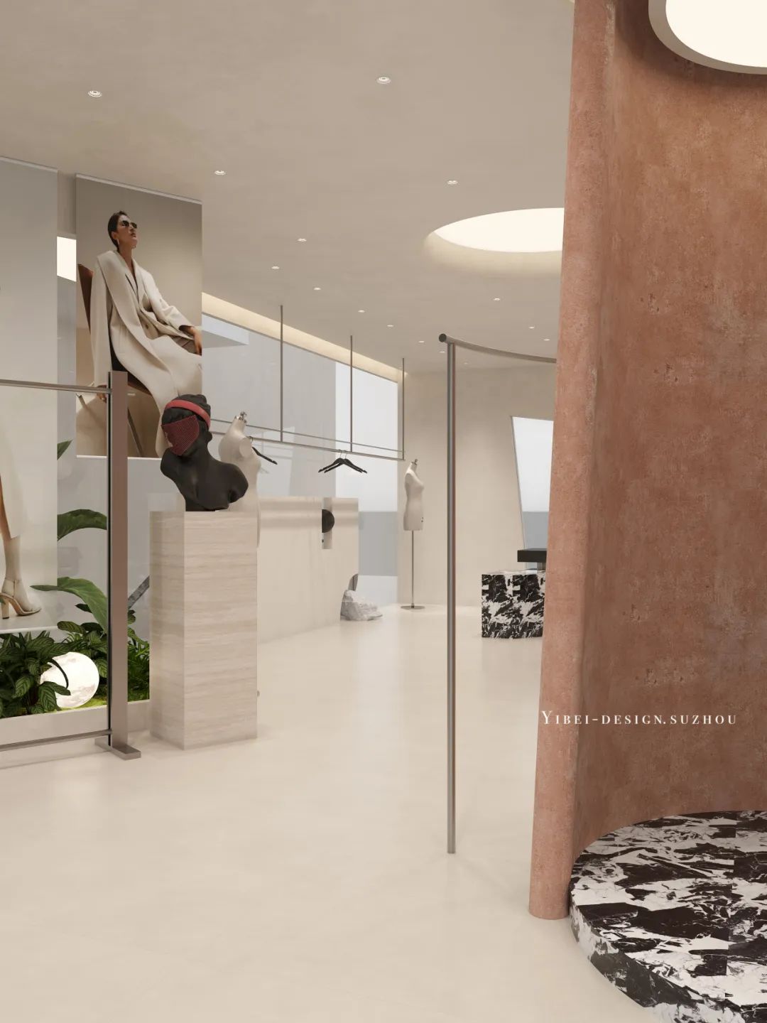 极简中呼吸着松弛丨商业空间设计丨中国苏州丨YIBEI DESIGN-4