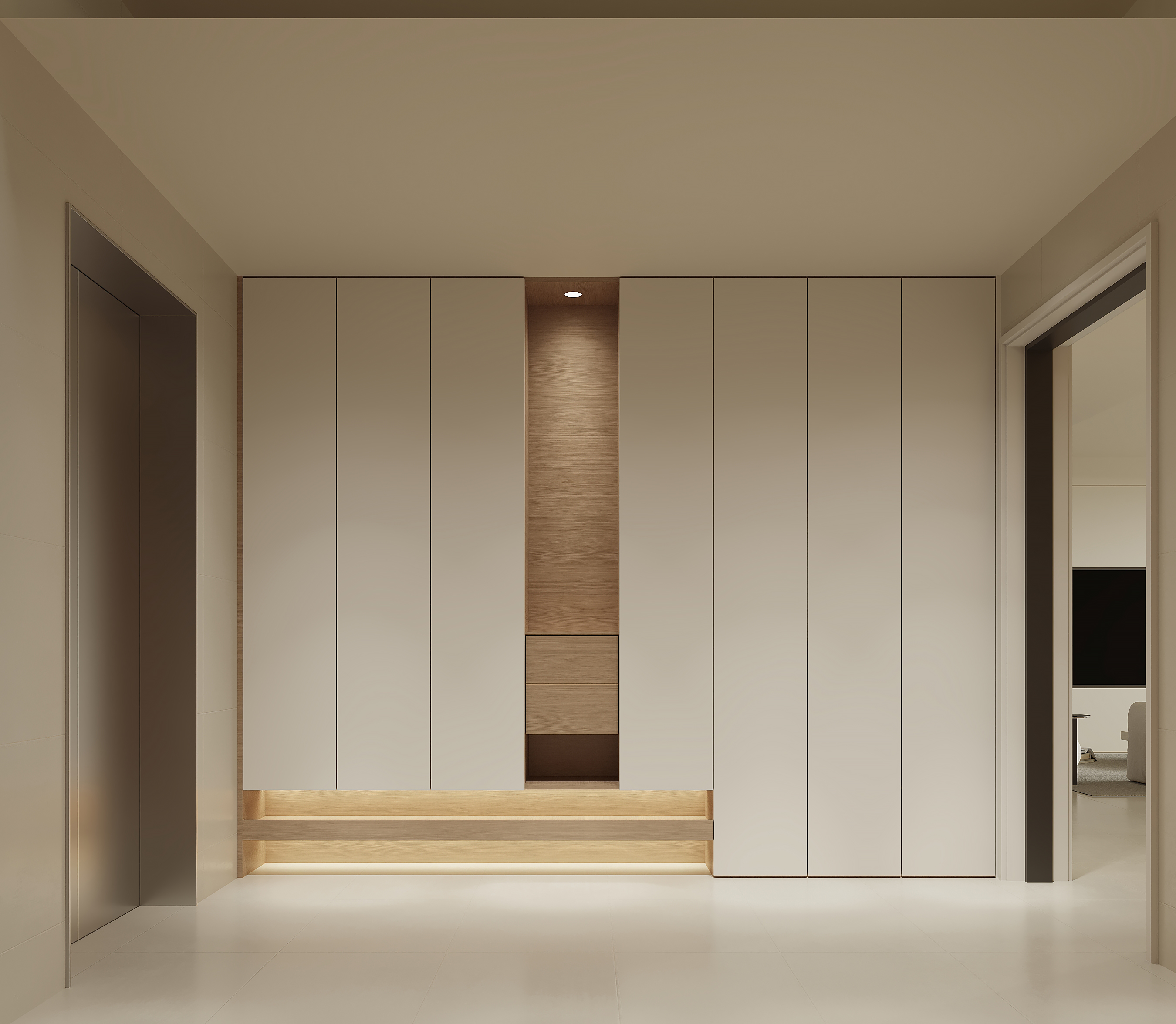 现代奶油风住宅设计-精装房改造项目-3