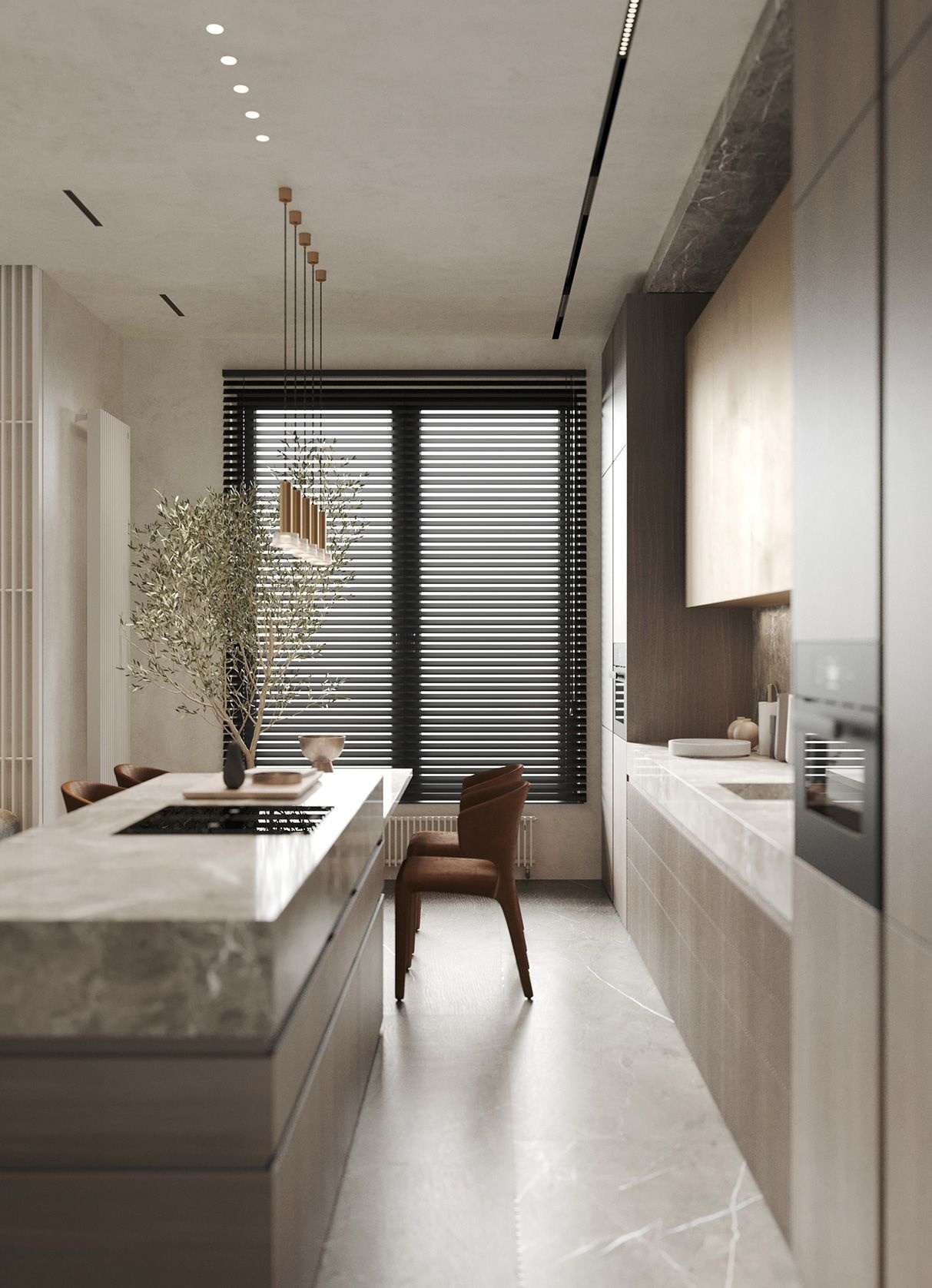 87㎡灰木+黄铜 既温暖又优雅！-9