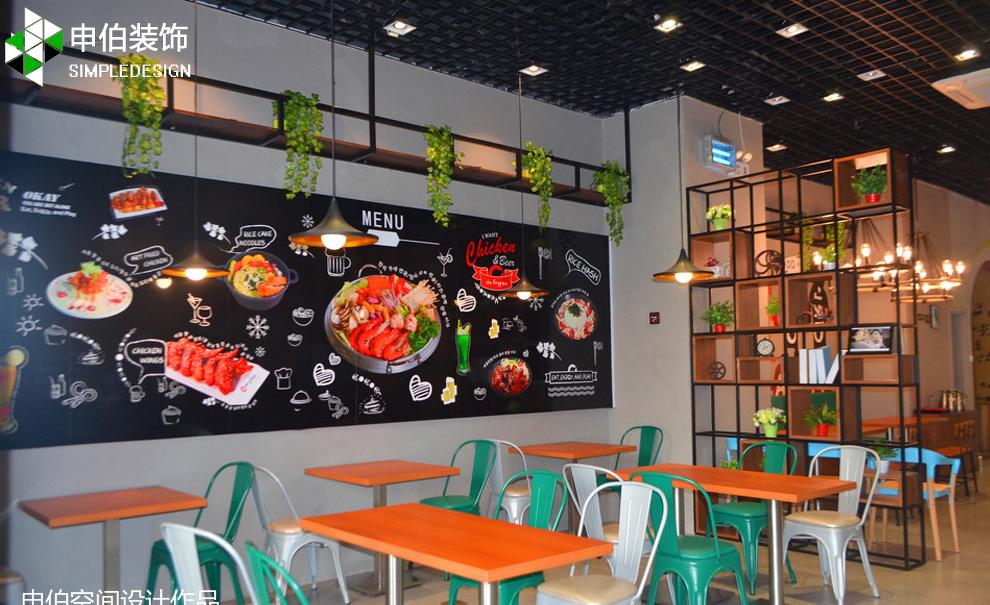 韩国啤酒炸鸡餐厅餐饮店铺装修设计-21