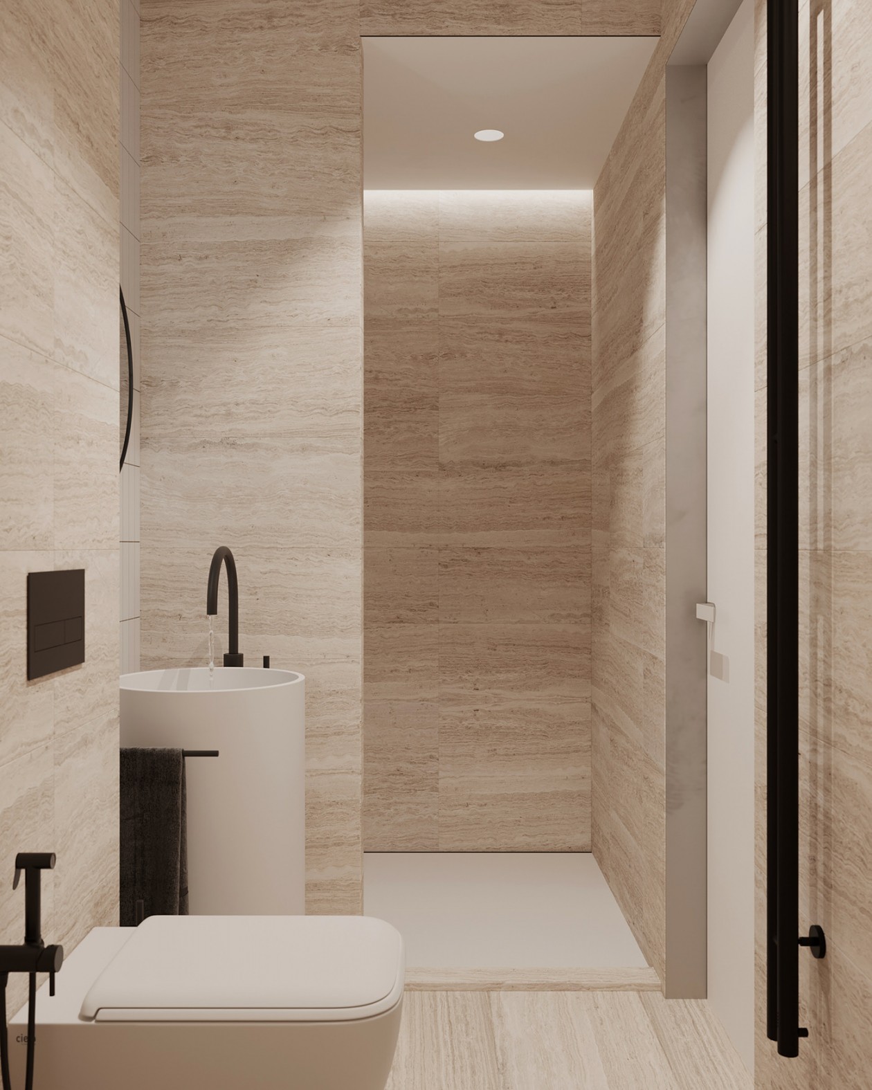 白色系的公寓，自然的点缀 舒服自然-9