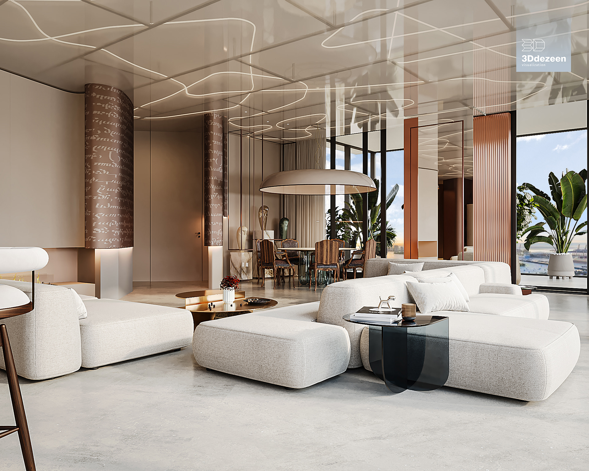 Miami Apartment 室内设计可视化丨美国-4