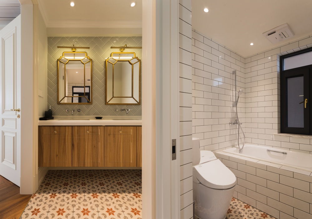 上海本墨设计丨平层丨70W打造218㎡超优雅美式乡村风大宅-84