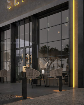 沙特阿拉伯户外咖啡店 Se7en Café丨m.interiors