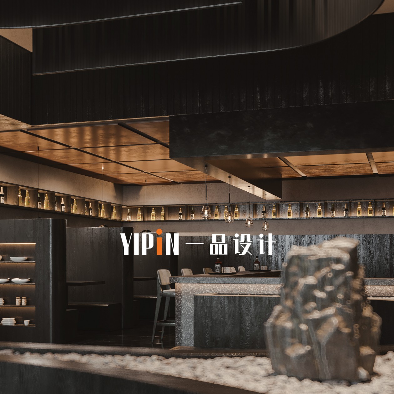 暗黑系挑空餐厅-7