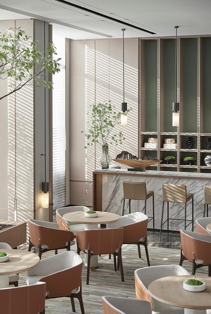 自然绿意,轻奢售楼处的诗意栖居-15