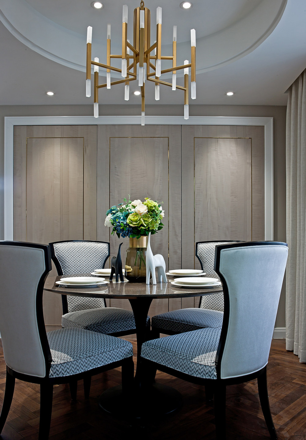 紫金府低奢现代之家装实景摄影-7