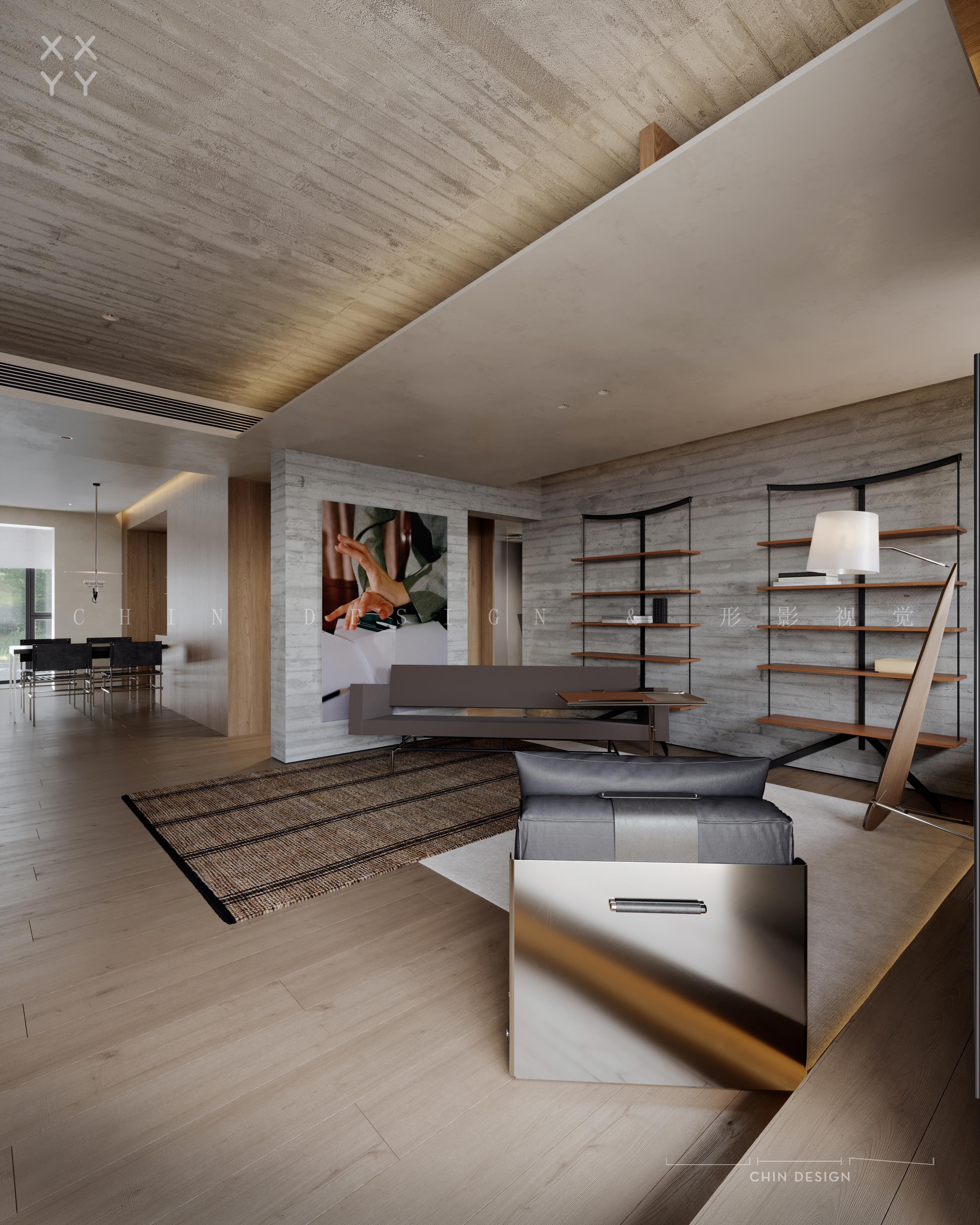 一层带小院之典范丨尺与匙空间设计-5