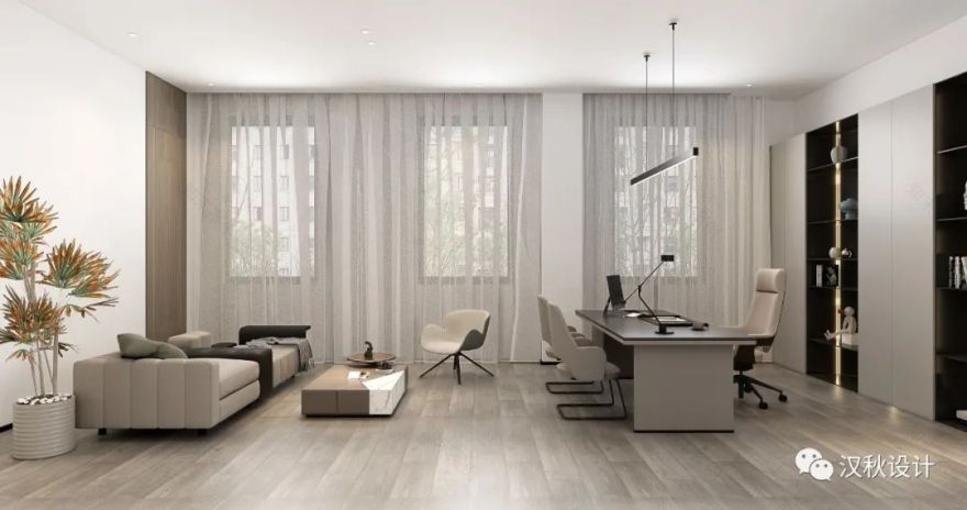 简约纯粹的办公空间设计丨张鑫-29