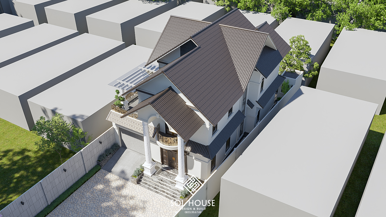 欧式别墅建筑丨SOL HOUSE（Ha Dung's team）-10