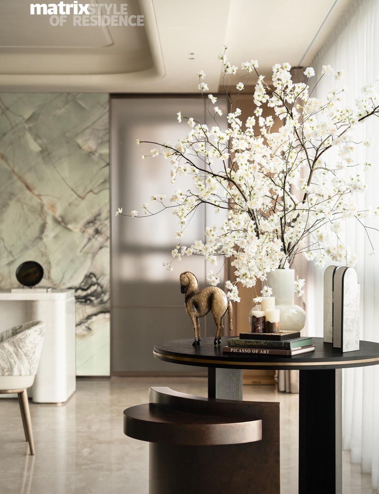 海晟山和云畔 345㎡样板间丨中国南通丨硬装矩阵纵横,软装矩阵鸣翠-11