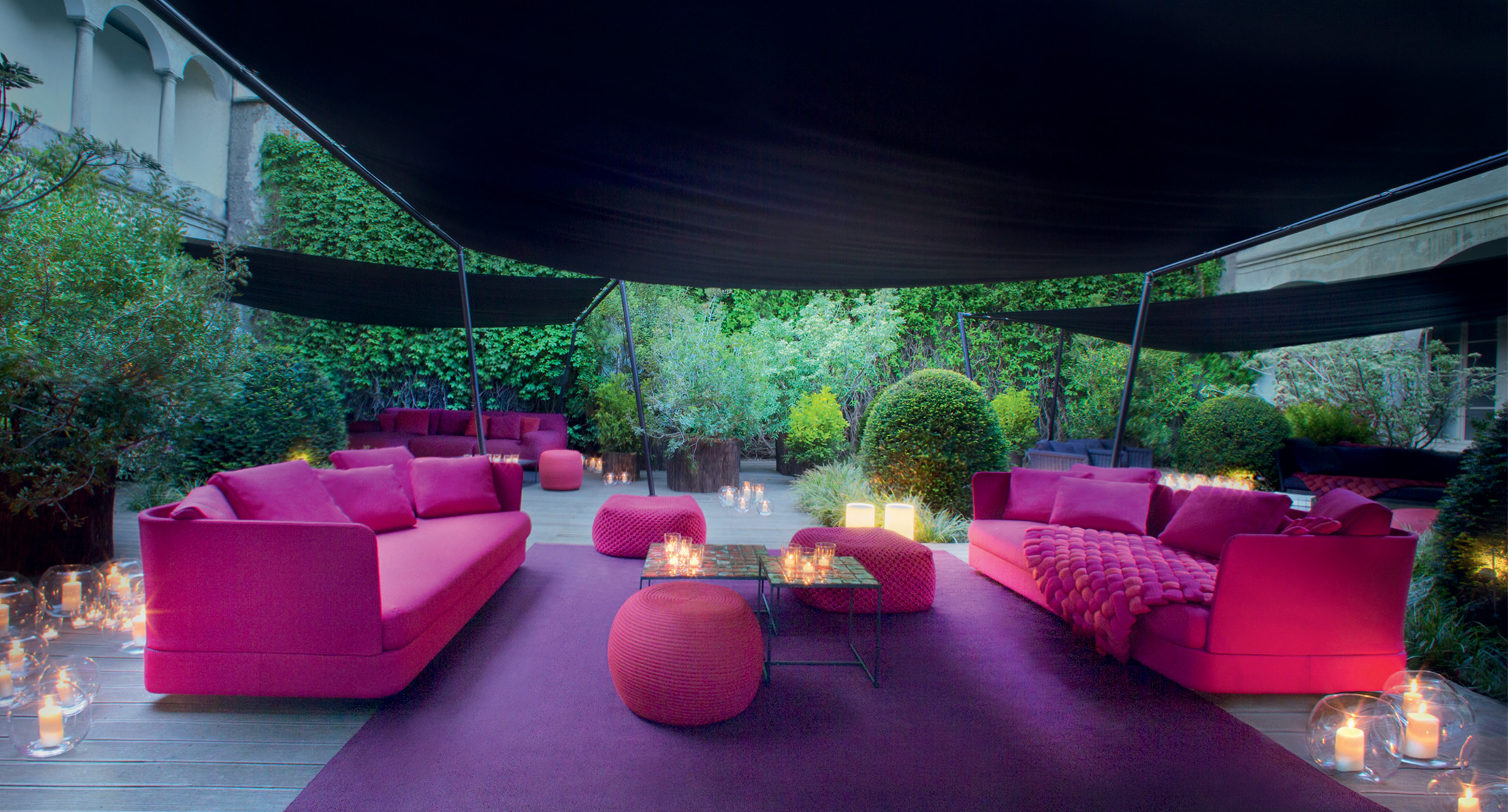 Cove, modular sofa and pouf - Paola Lenti - Outdoor-5