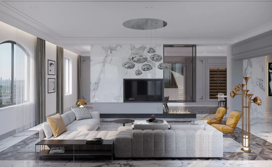 诸暨山下湖1000+㎡现代美学独栋别墅设计-18