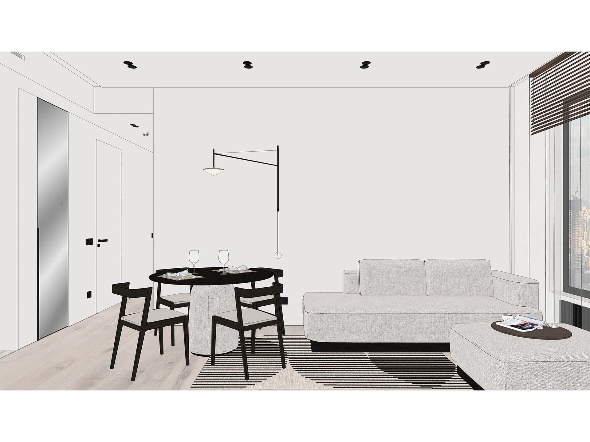 带浴室窗户的简约公寓丨俄罗斯莫斯科-52