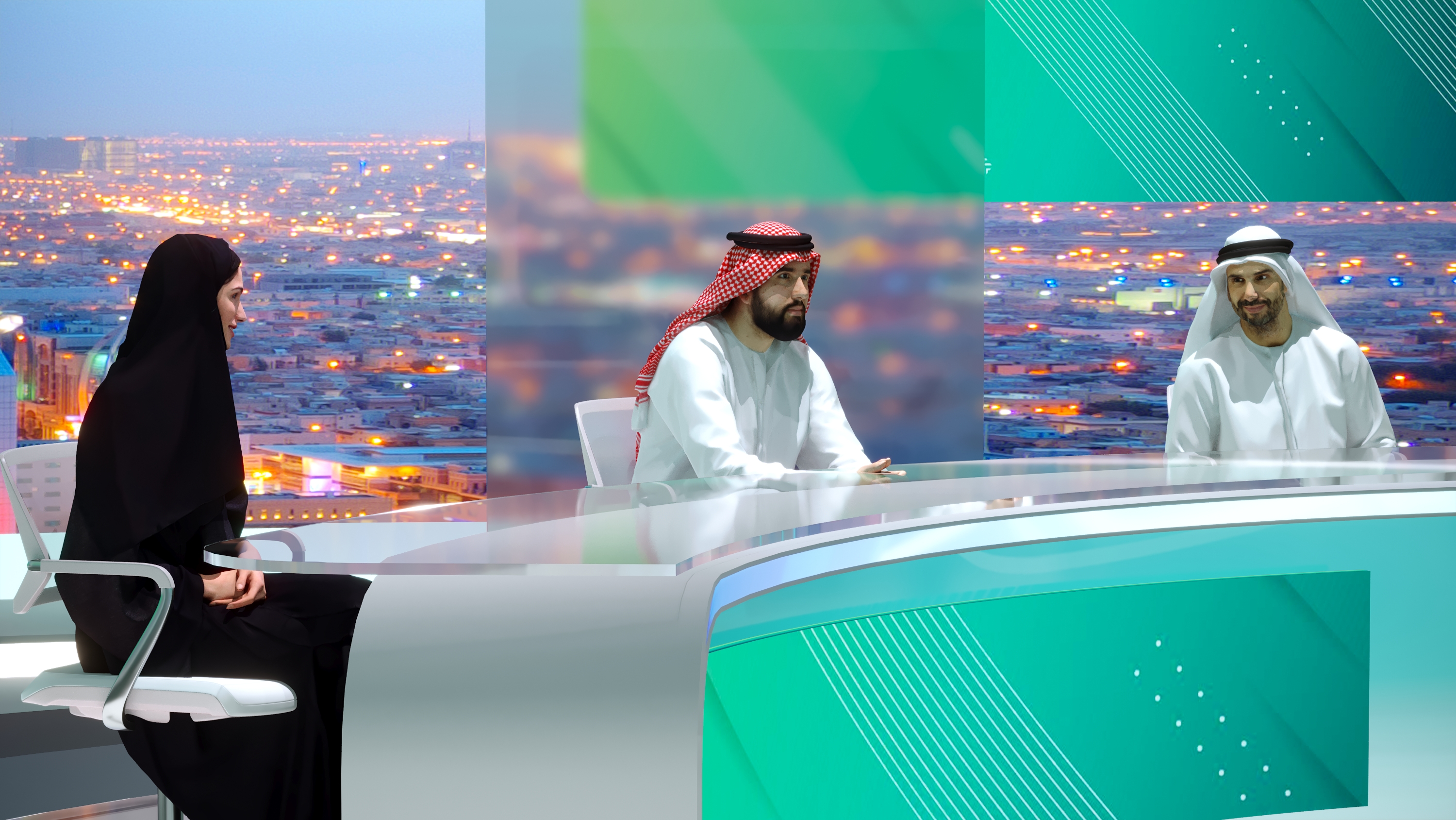 Saudi TV .News Studio .Set Design-12