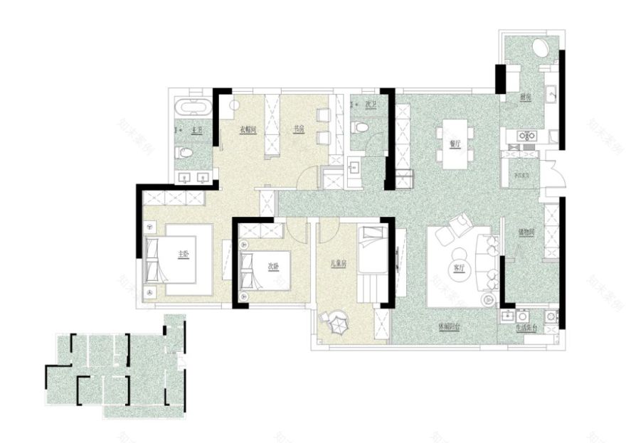 圣·斯蒂芬大教堂色彩的温馨家居丨中国成都丨清羽设计-9
