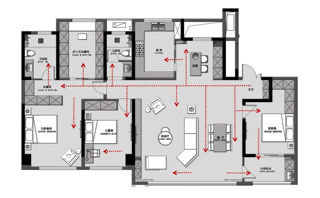 龙湖景粼天著168m²户型解析丨中国常州丨汉秋设计-33