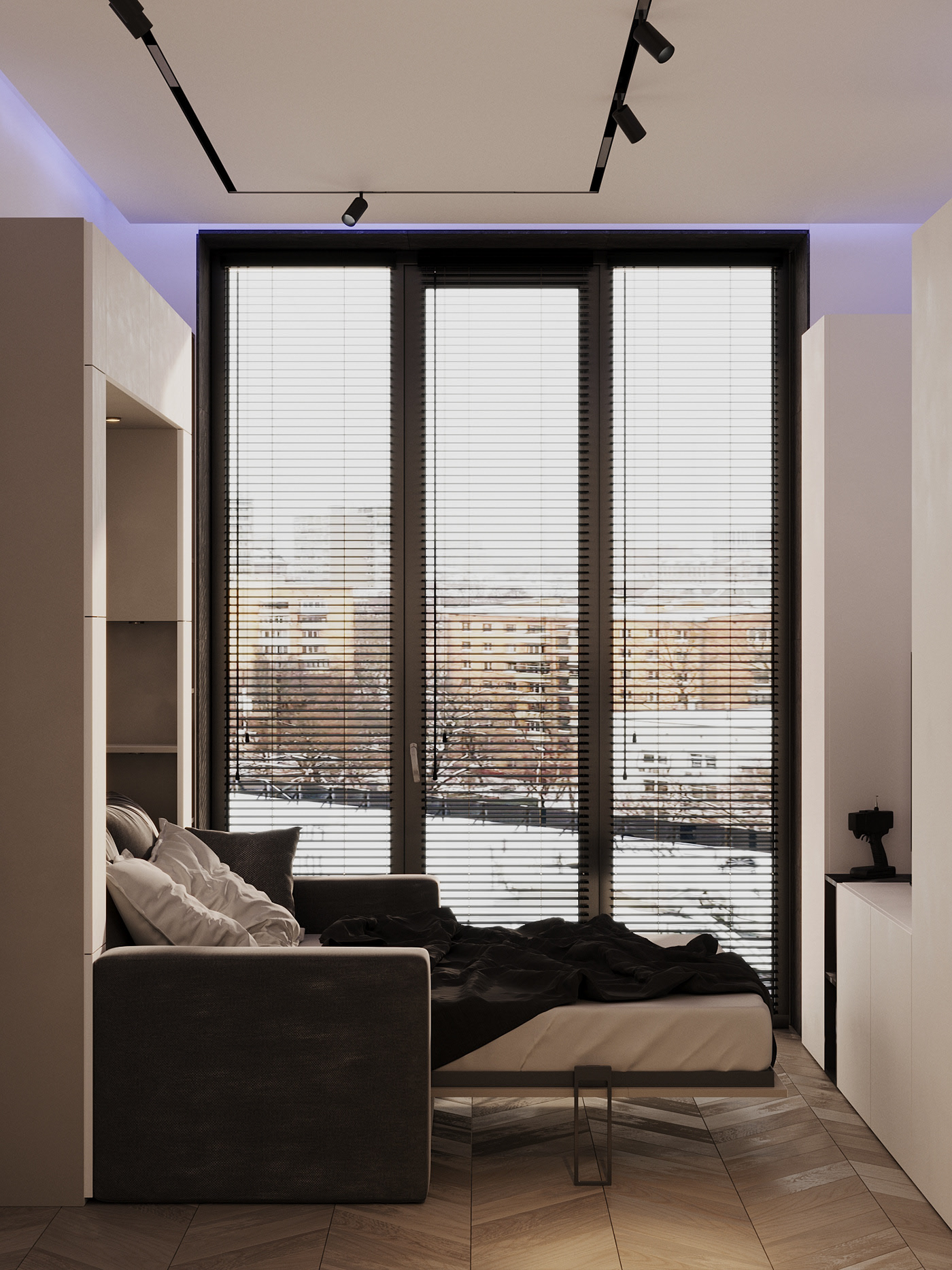 现代白色系 小户型空间-20