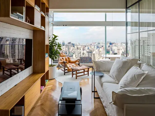 绿意盎然的巴西 44 平米公寓 | 自然元素打造清晰空间-3