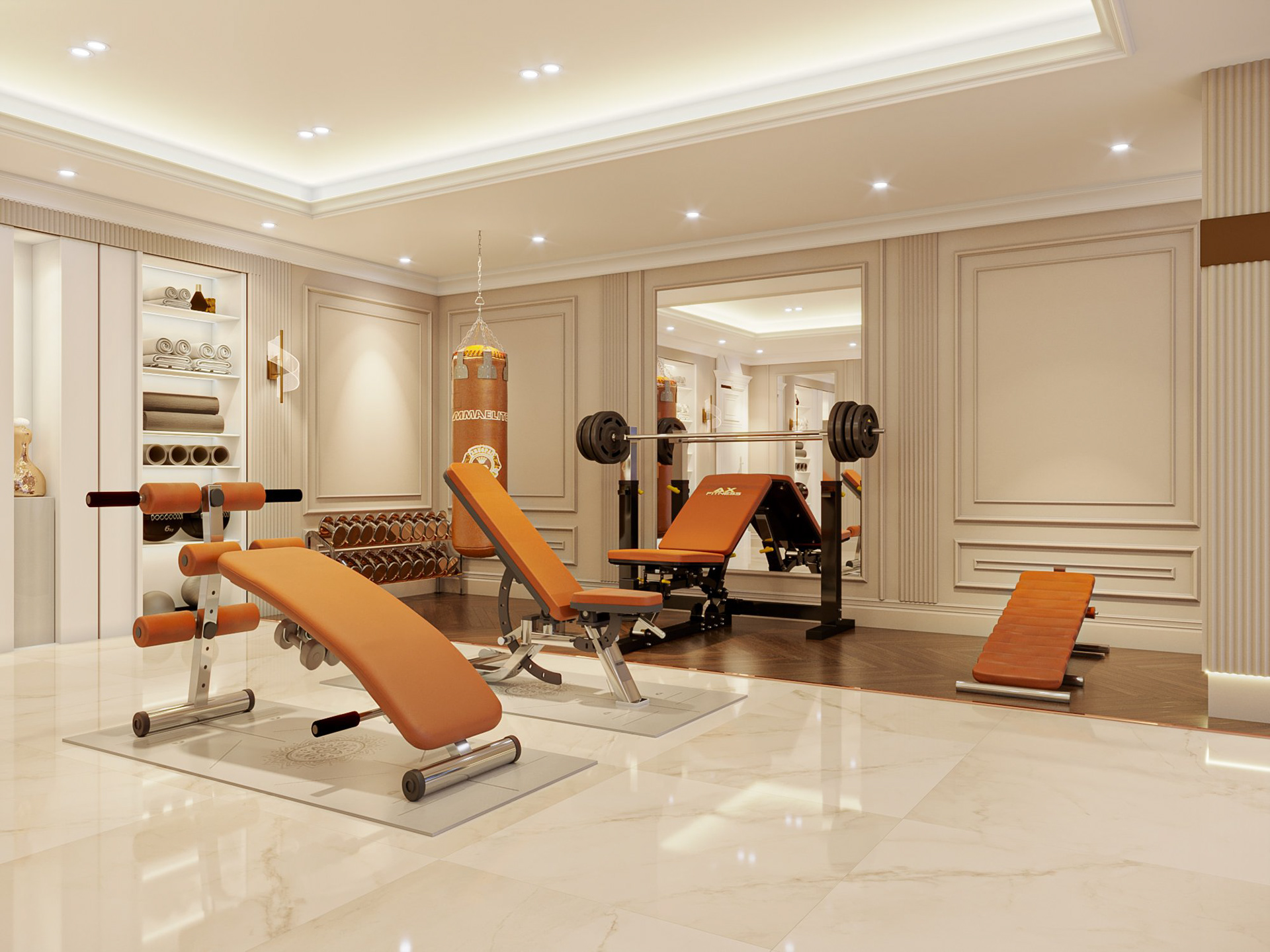 Sala Villa 健身房和按摩浴缸项目丨越南胡志明市丨HuynhAiLe-8