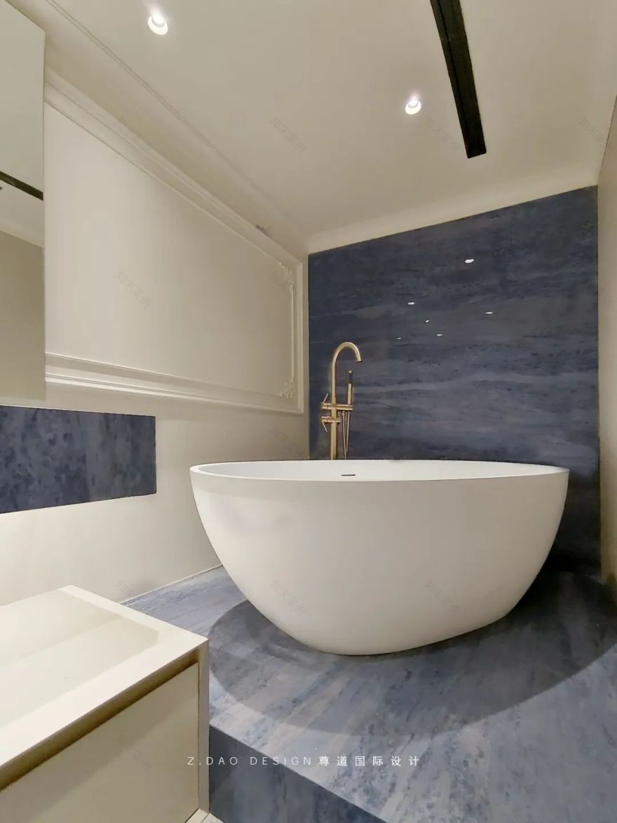 合肥『国贸天成』360㎡奶油法式风叠墅丨尊道国际设计-121