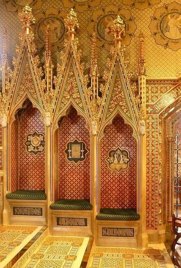 Пьюджин, английская неоготика – 40 фото интерьеров -94