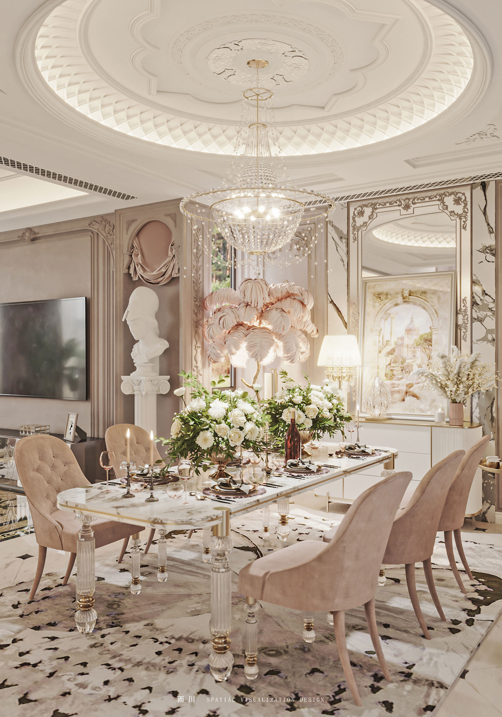 奶油法式丨魔方空间设计-16