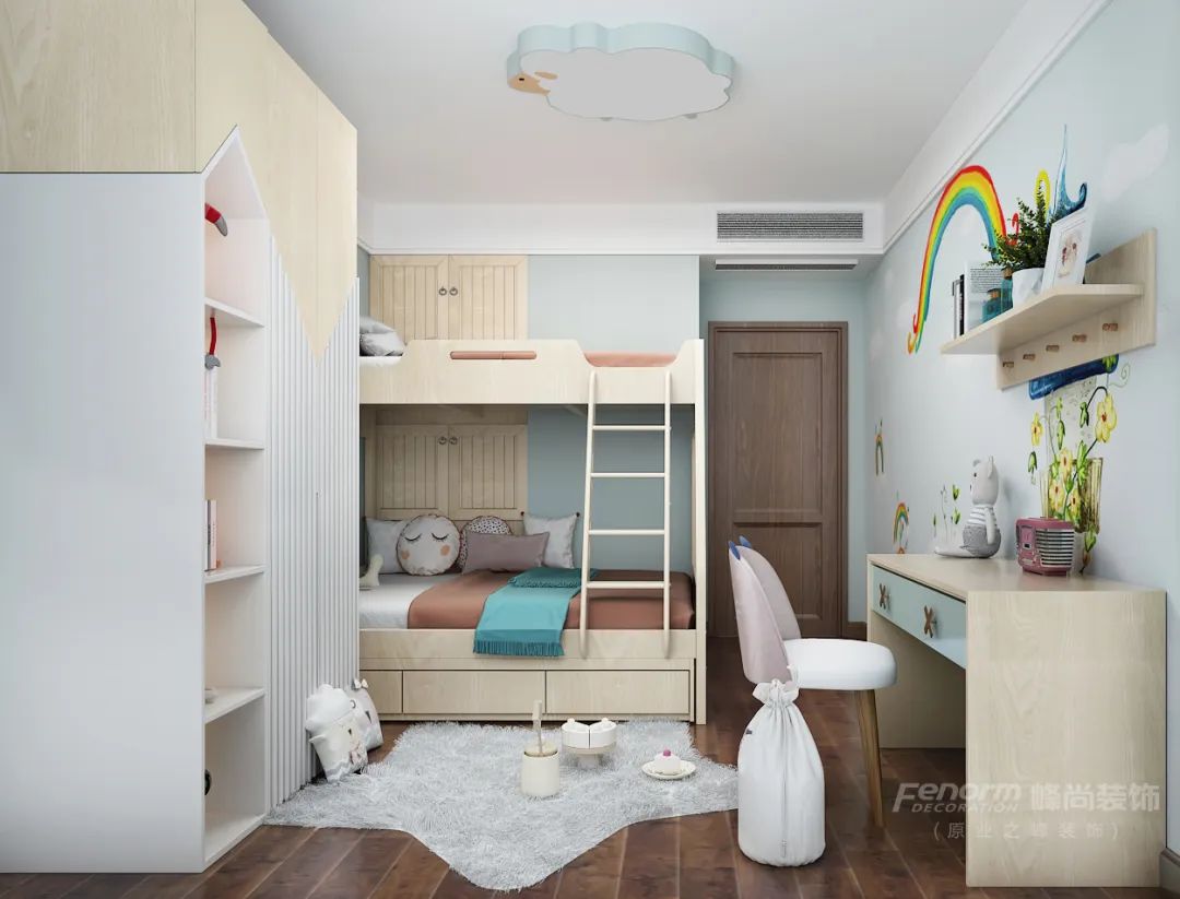 新世界小区 190㎡简约时尚家居设计，儿童房与餐厅空间巧妙改造-57