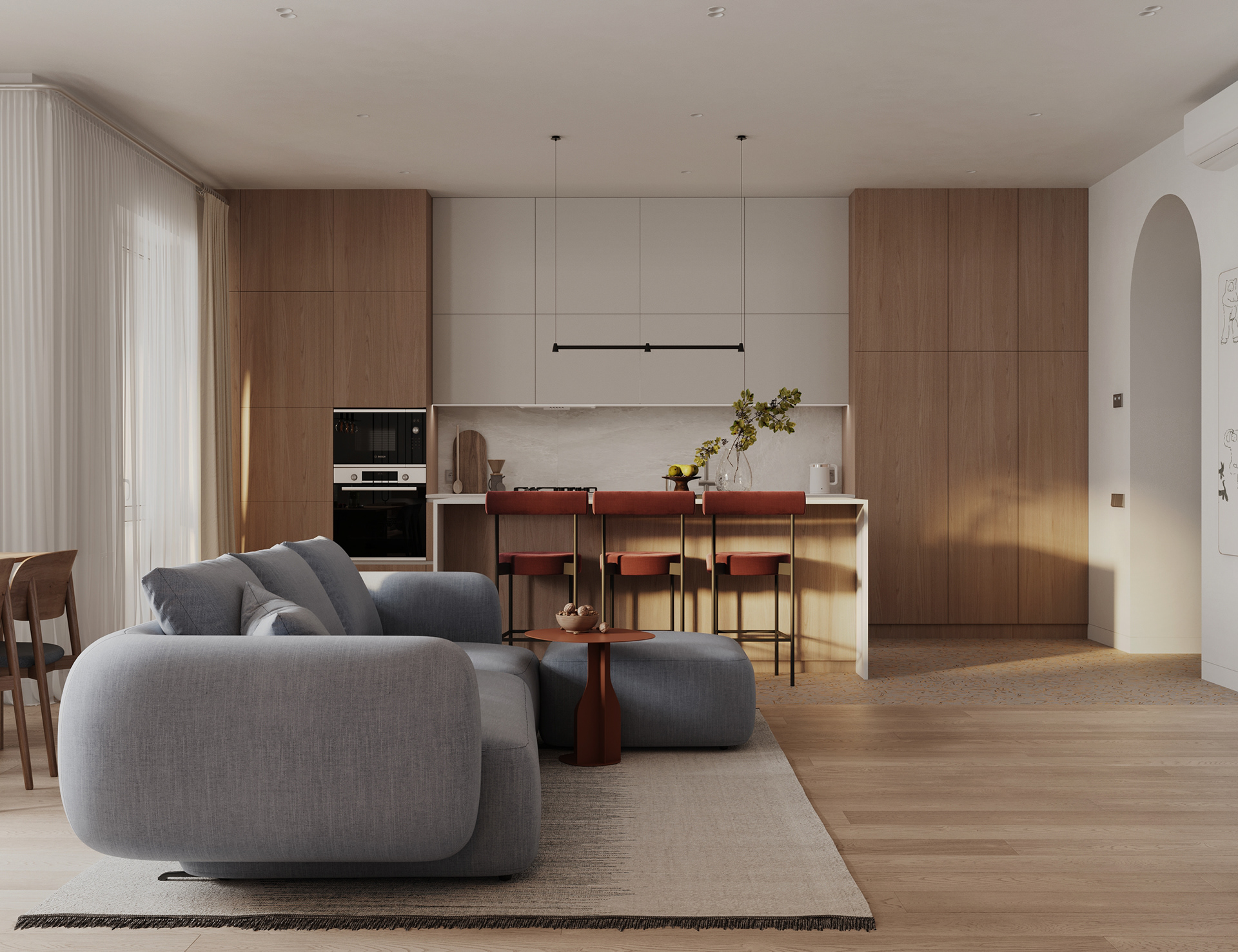 暖橡木色；暖橡木材质（需根据具体语境确定更合适的表述，若仅从字面看，暖橡木色较常用） -4