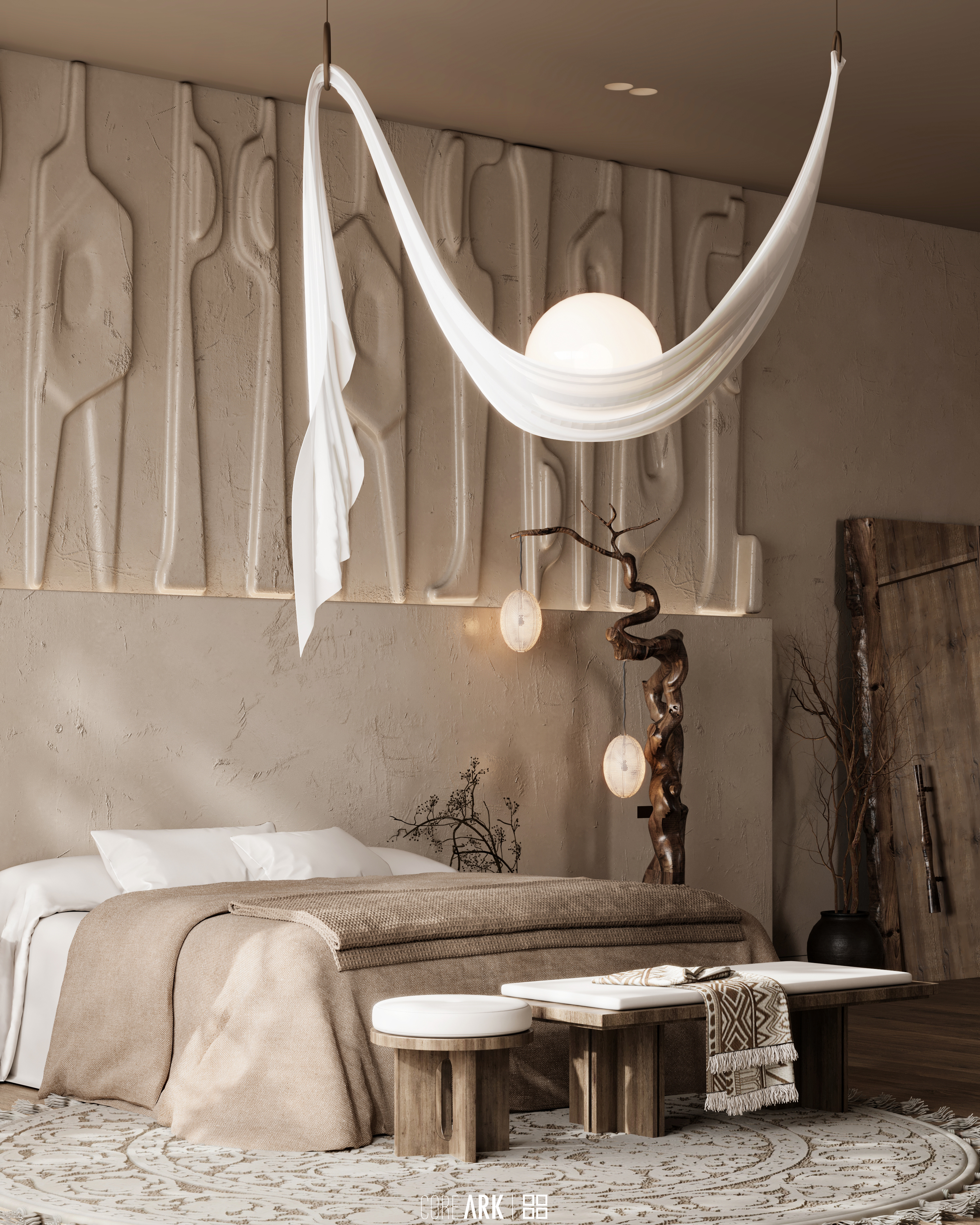 日式北欧风卧室丨BASMALA SAYED-8