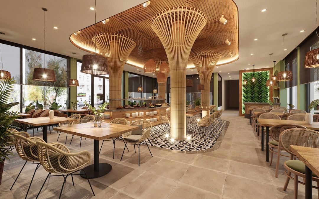 隐市慵懒时光原木色餐厅设计-11