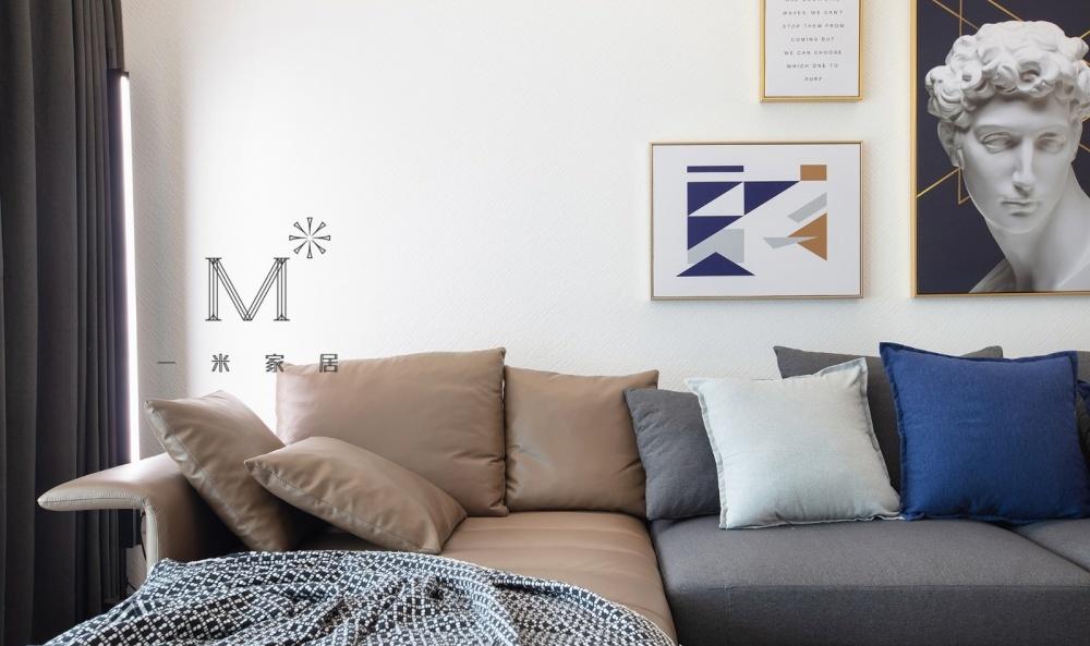 平层丨【一米家居】纯净苍穹，简而纯粹の家-15