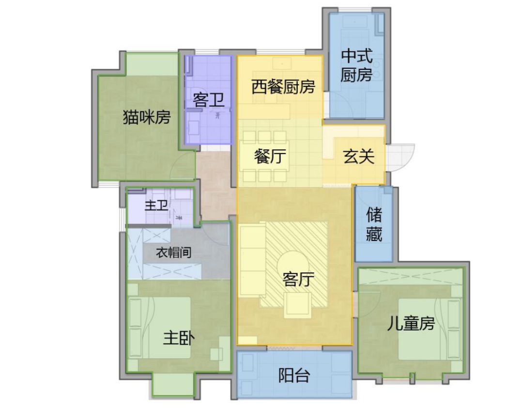 110㎡旧房改造-21