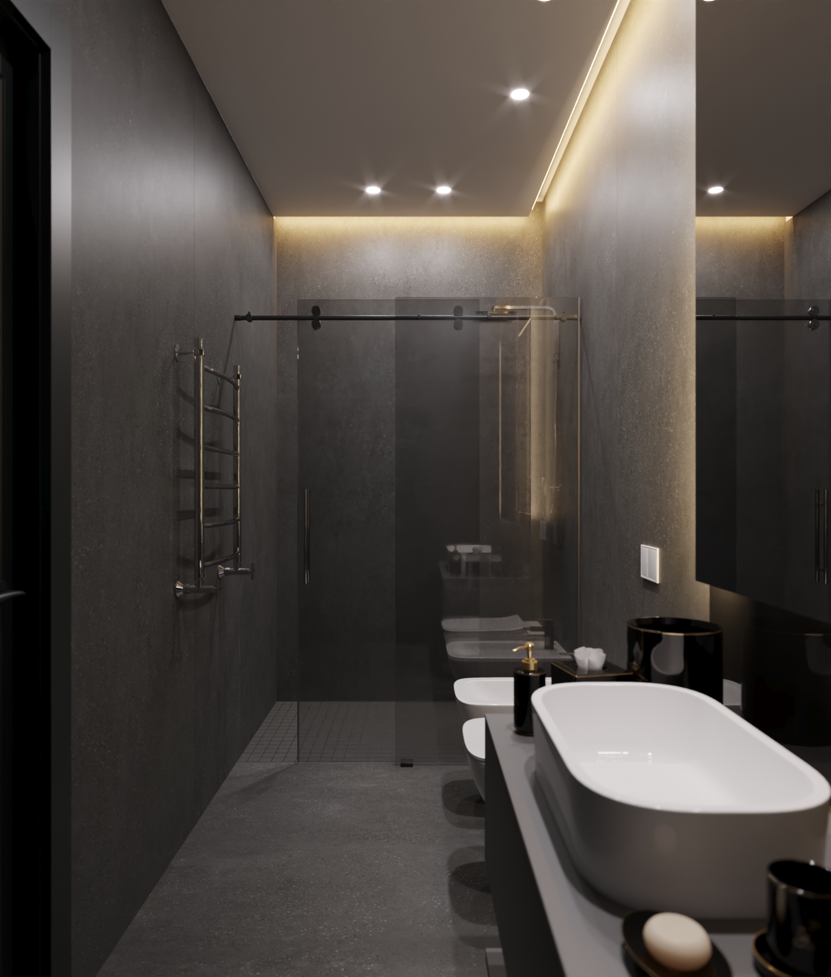 Interior Design: Laundry Room & Bathrooms-4