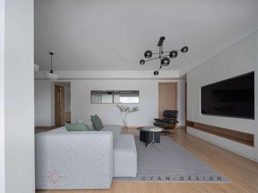 万科金润华府 128㎡现代简约盐系家居,游戏观影收纳一房尽享-39