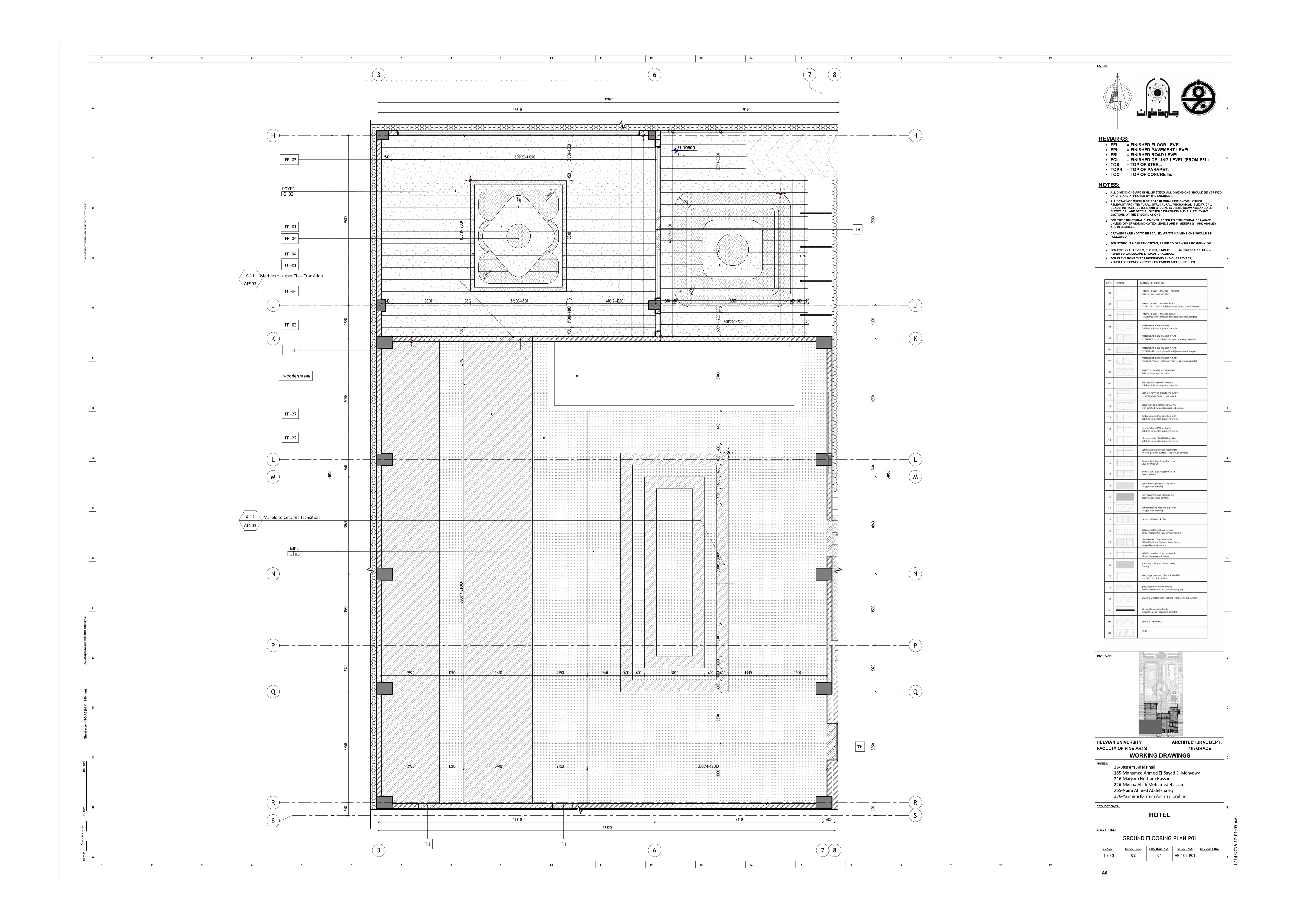 Blue Hotel | 3-Star Hotel Working Drawings-38