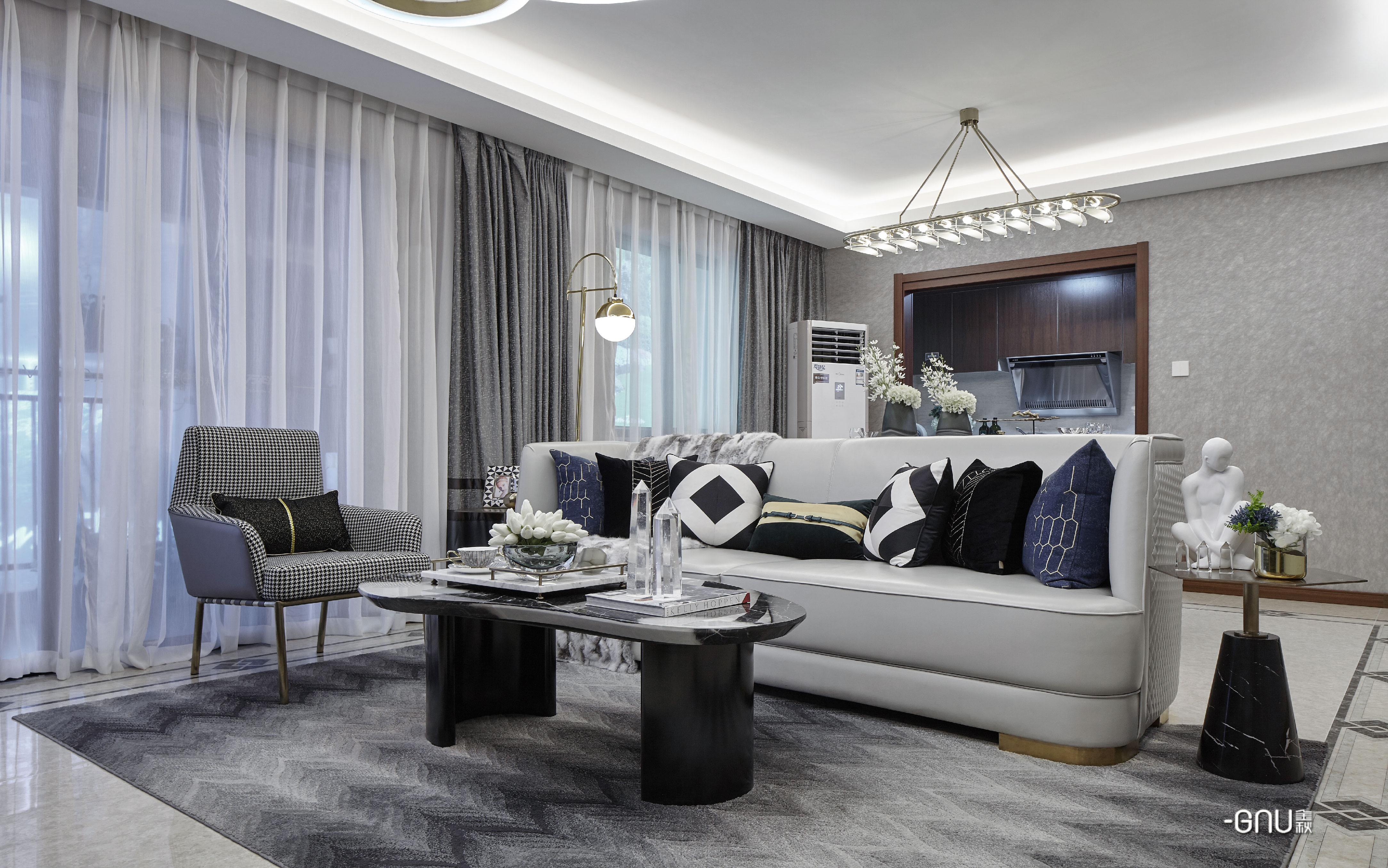 GNU金秋软装：中山万科城 | 轻轻奢华，诗意安居-10