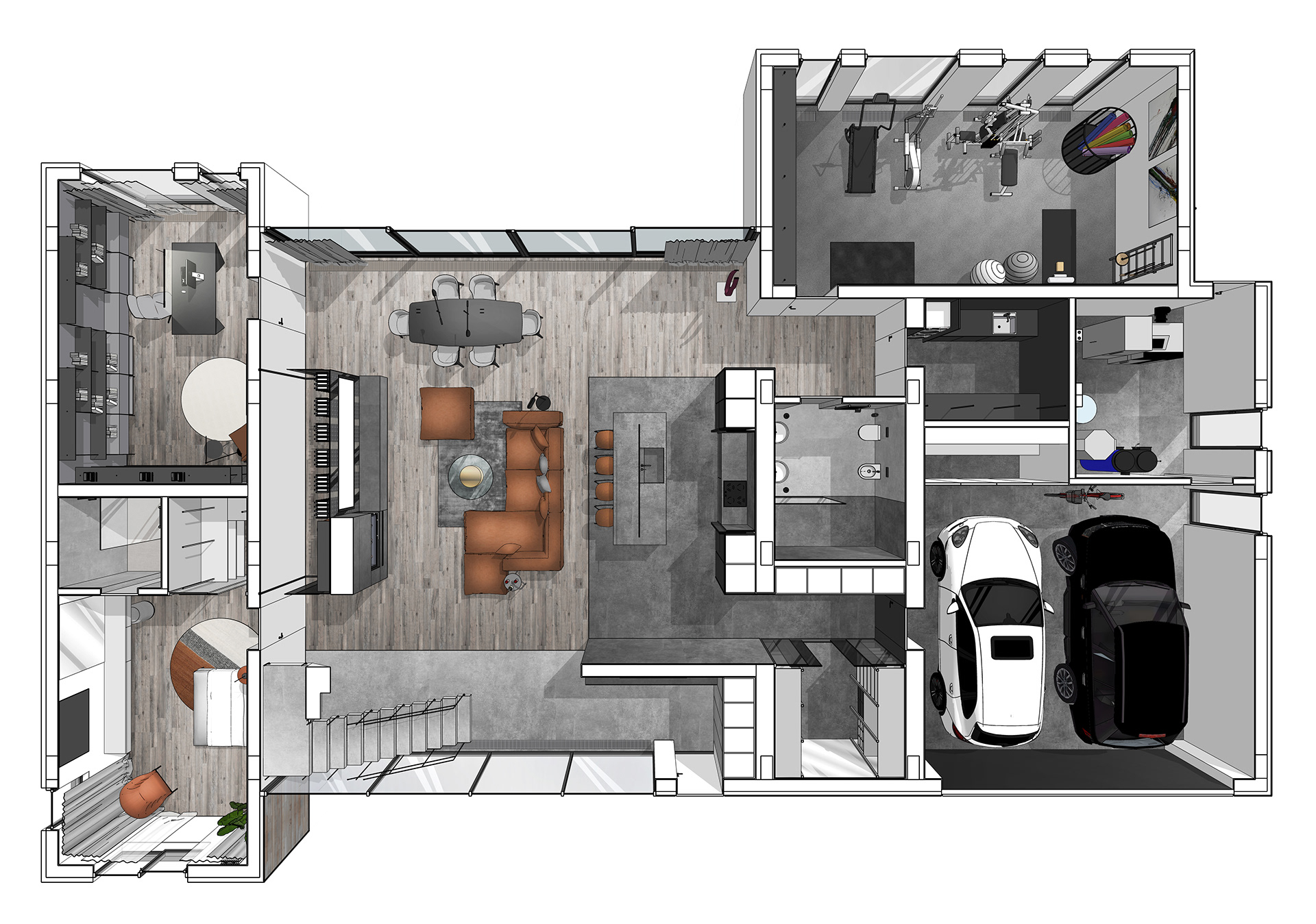 混凝土+木材 细腻且有质感的公寓-7