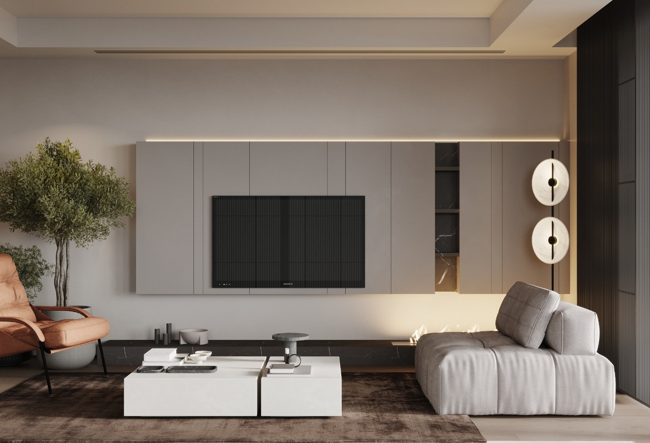 现代复式空间设计，温润质朴！-1